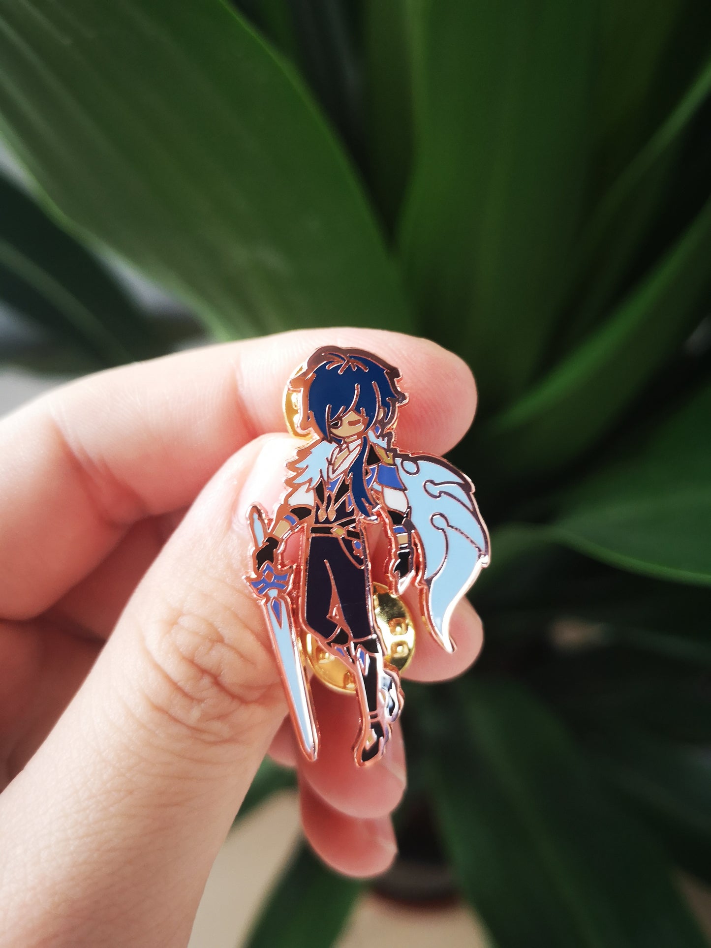 Genshin Impact Cute Character Hard Enamel Pin- Rose Gold (part 4)