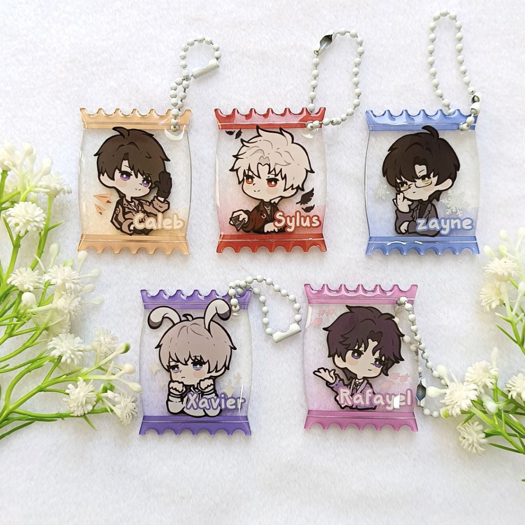 Love and Deepspace Epoxy Acrylic Charm - Candy Shaped
