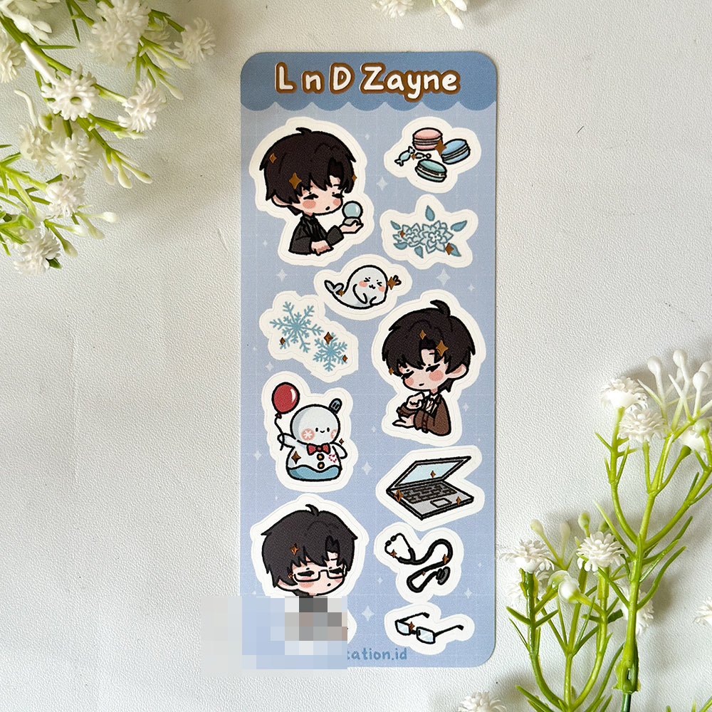Love and Deepspace Sticker Sheet Foil - Rose Gold Foil Sticker - Sticker Journal - Sticker Deco