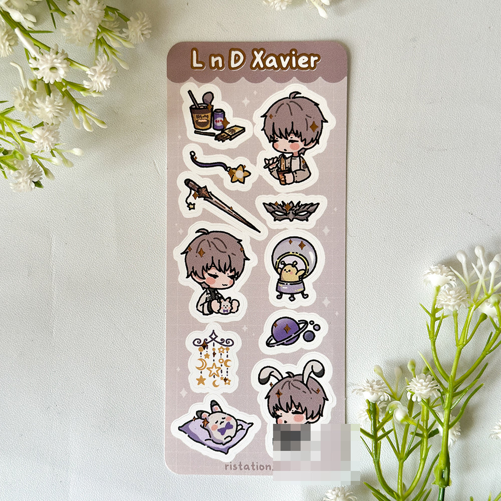 Love and Deepspace Sticker Sheet Foil - Rose Gold Foil Sticker - Sticker Journal - Sticker Deco