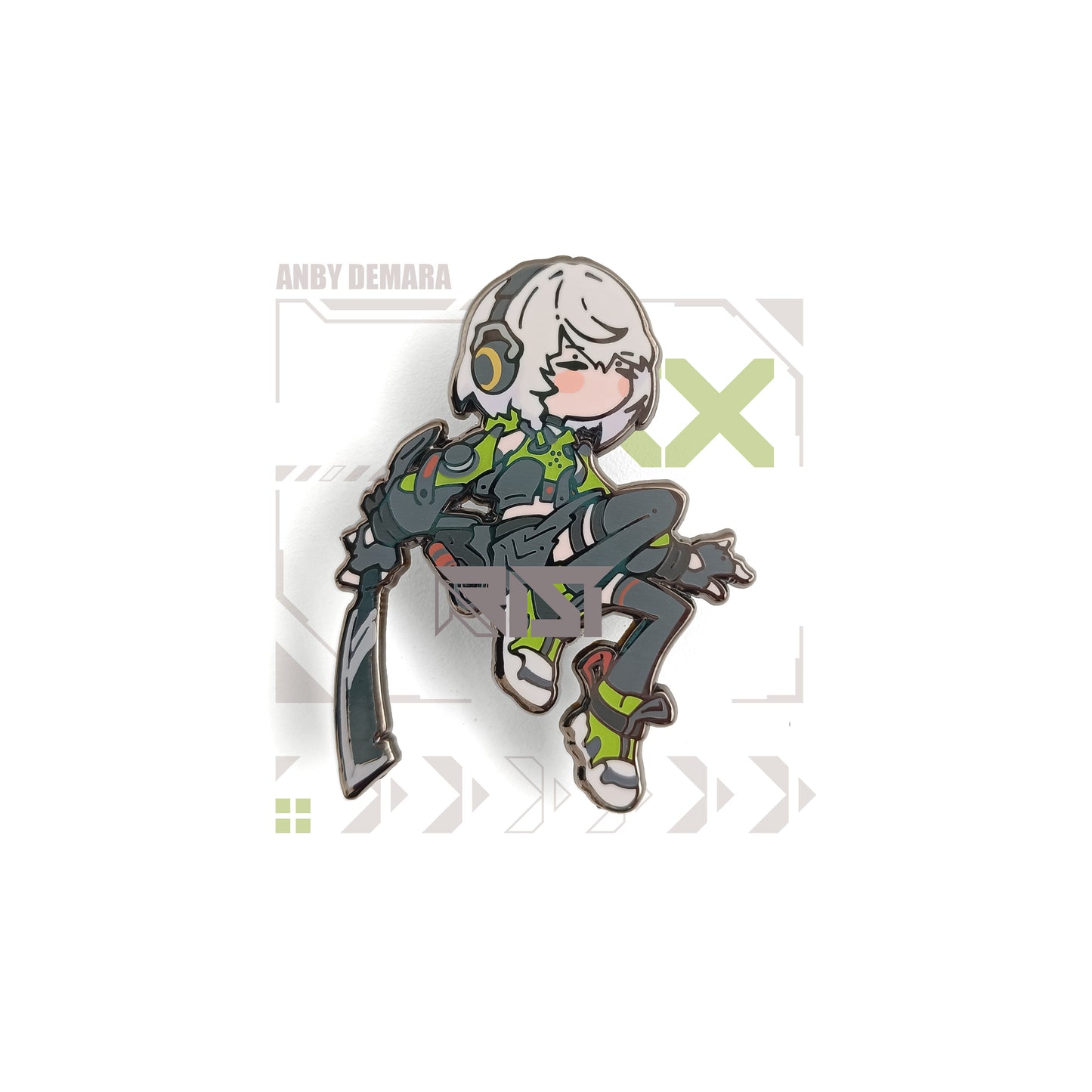 Anby Demara - Zenless Zone Zero - Glow In the Dark - Hard Enamel Pin