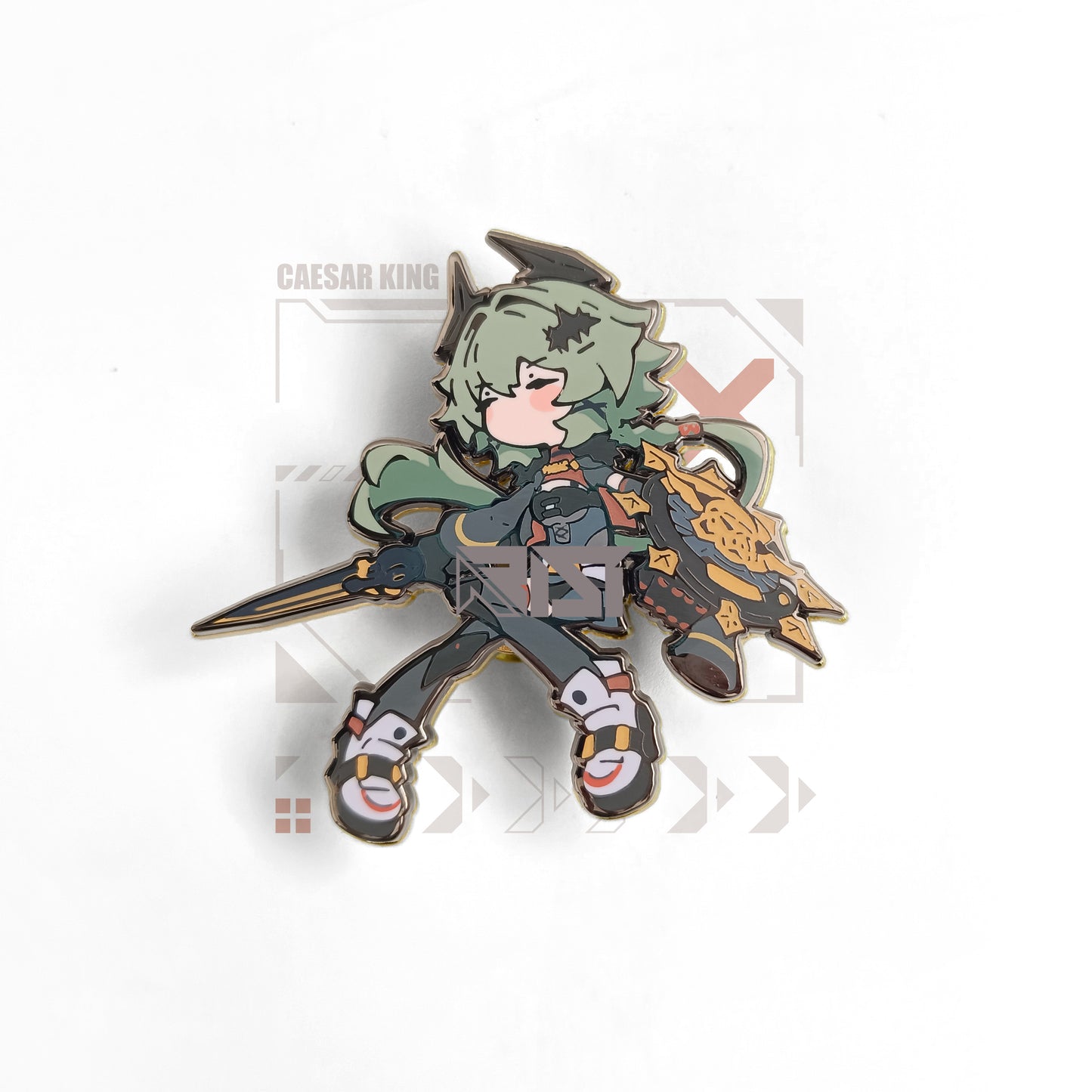 Caesar King - Zenless Zone Zero - Glow In the Dark - Hard Enamel Pin