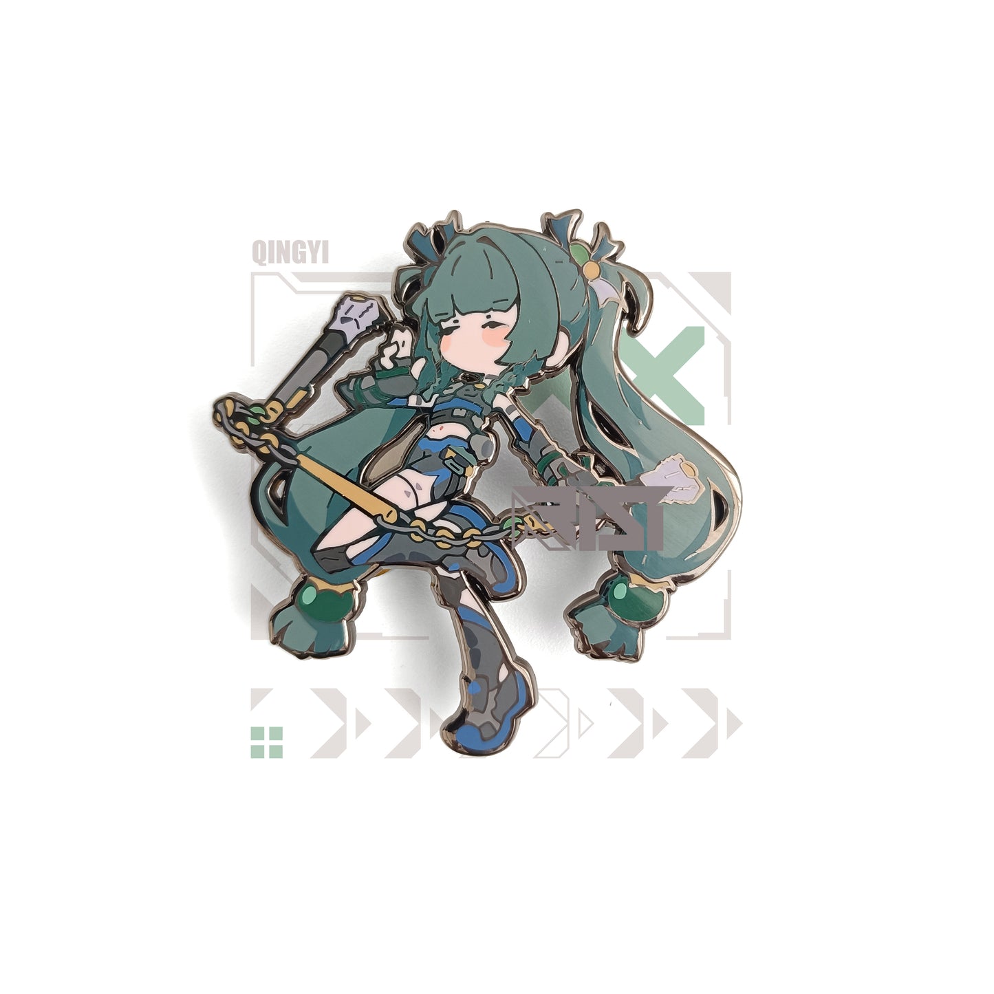 Qingyi - Zenless Zone Zero - Glow In the Dark - Hard Enamel Pin