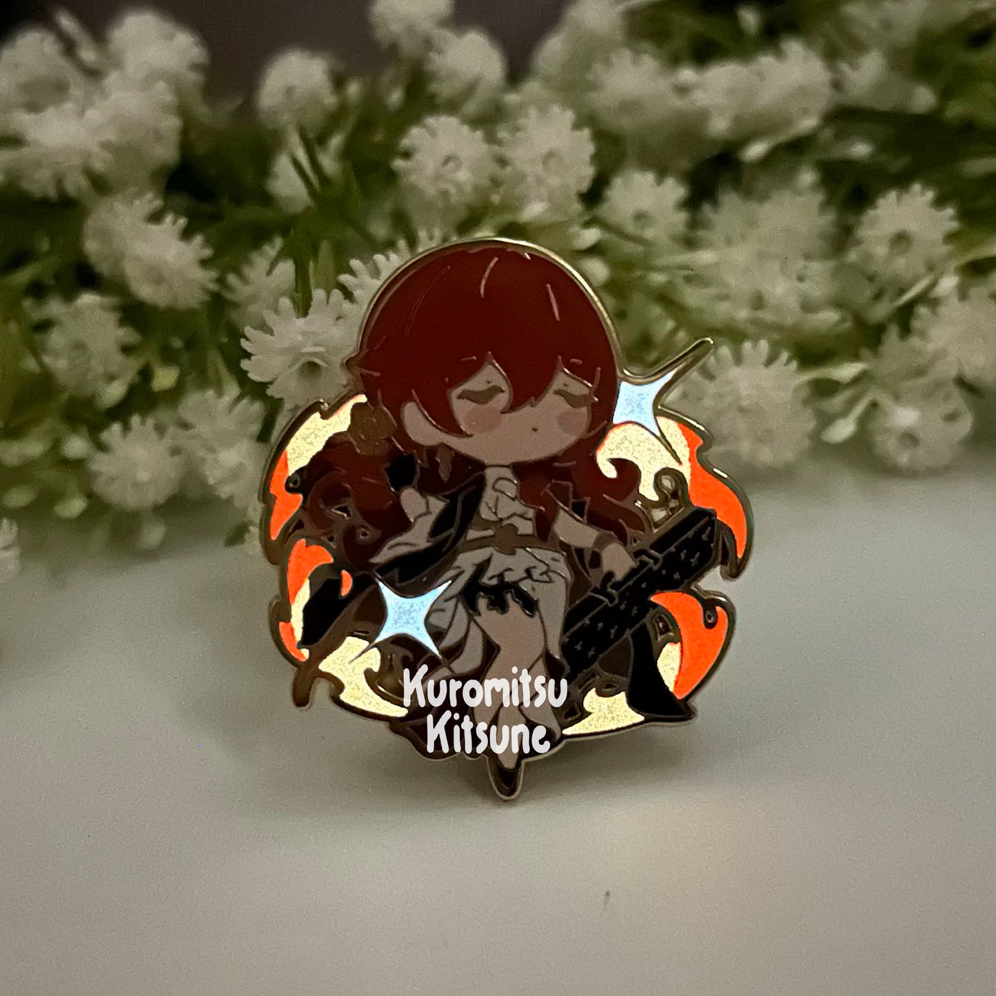 Honkai Star Rail - Himeko - Glow in the Dark - Hard Enamel Pin