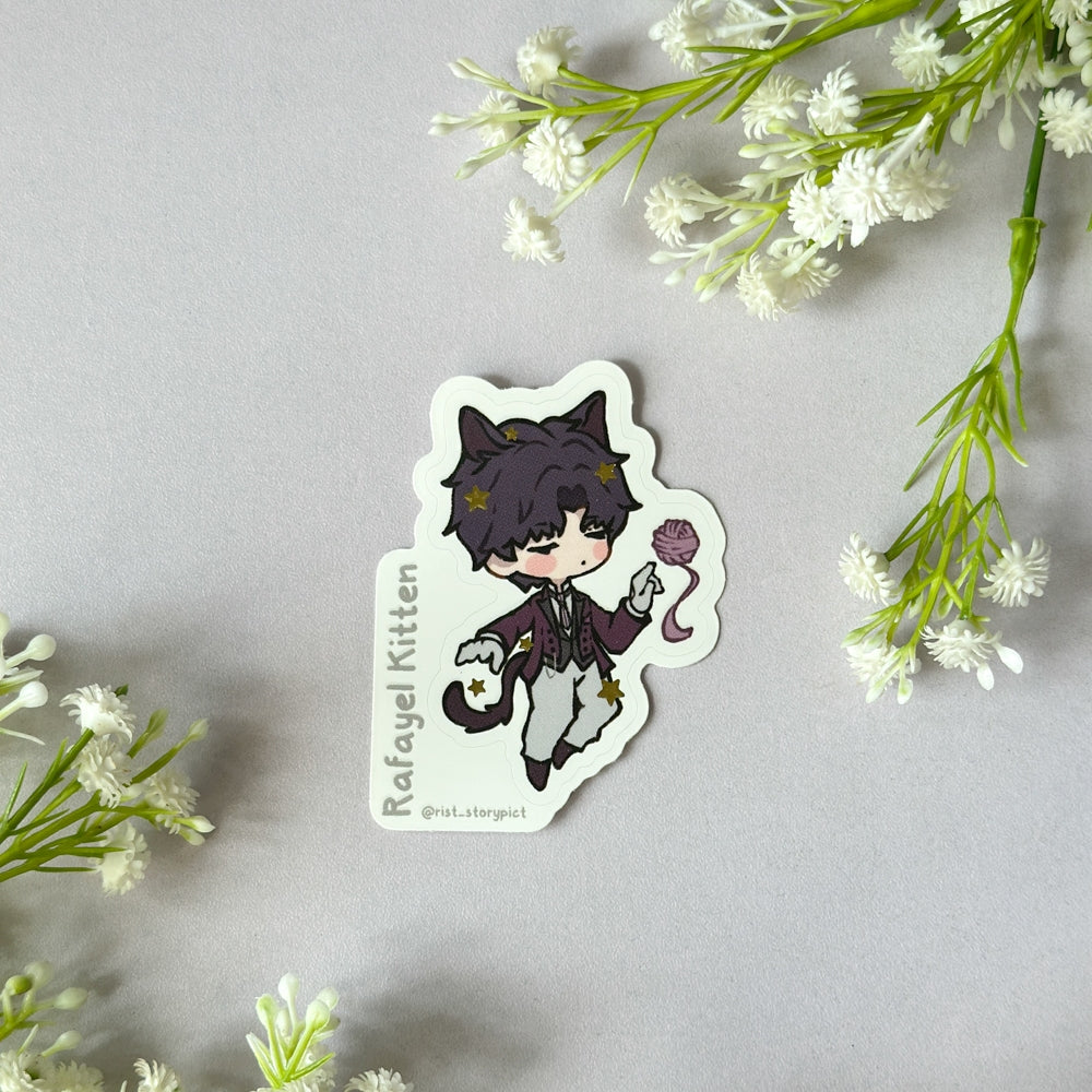 Love and Deepspace - Die Cut Gold Foil - Easy Peel - Vinyl Sticker
