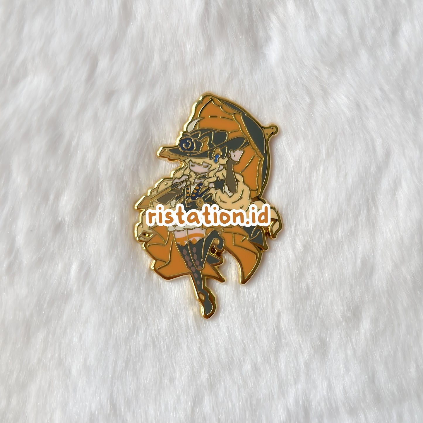 Genshin Impact Cute Character Hard Enamel Pin- Gold (part 9)