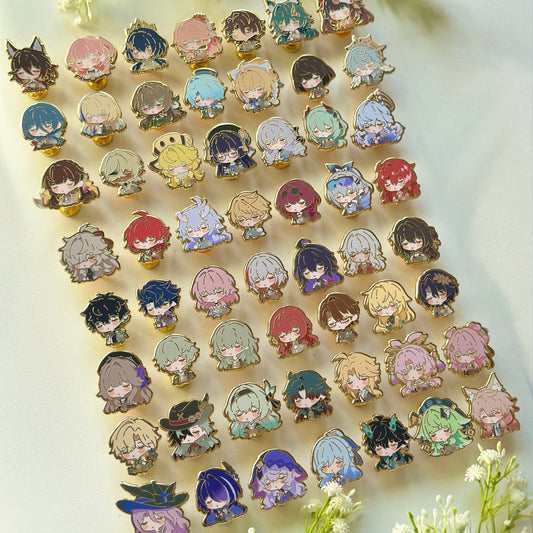 Honkai Star Rail Cute Characters - Small Hard Enamel Pin - Sleepyhead Series