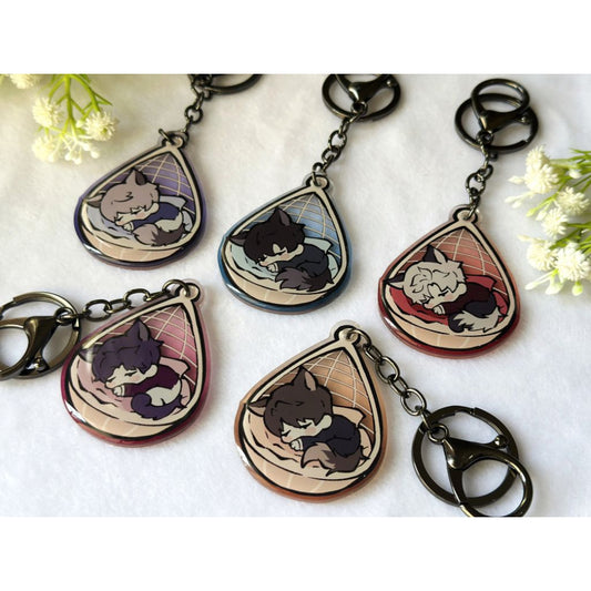 Love and Deepspace Acrylic Epoxy Keychain Pendant