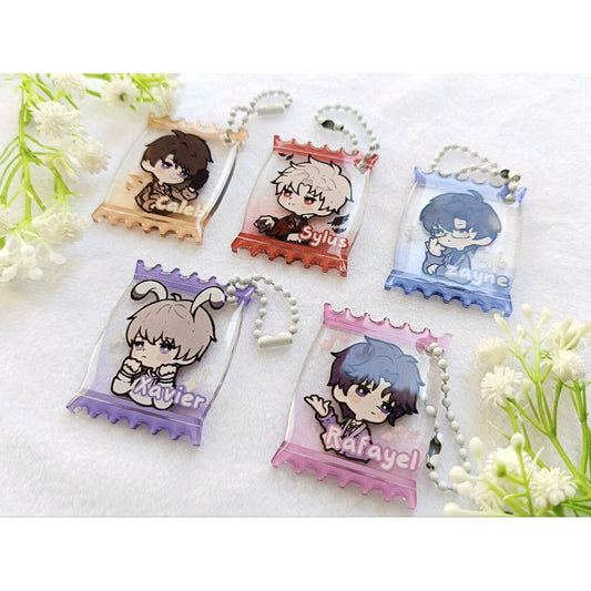 Love and Deepspace Epoxy Acrylic Charm - Candy Shaped