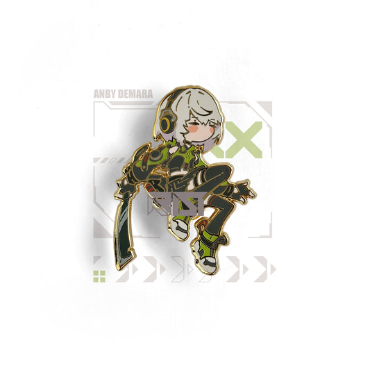 Anby Demara - Zenless Zone Zero - Glow In the Dark - Hard Enamel Pin
