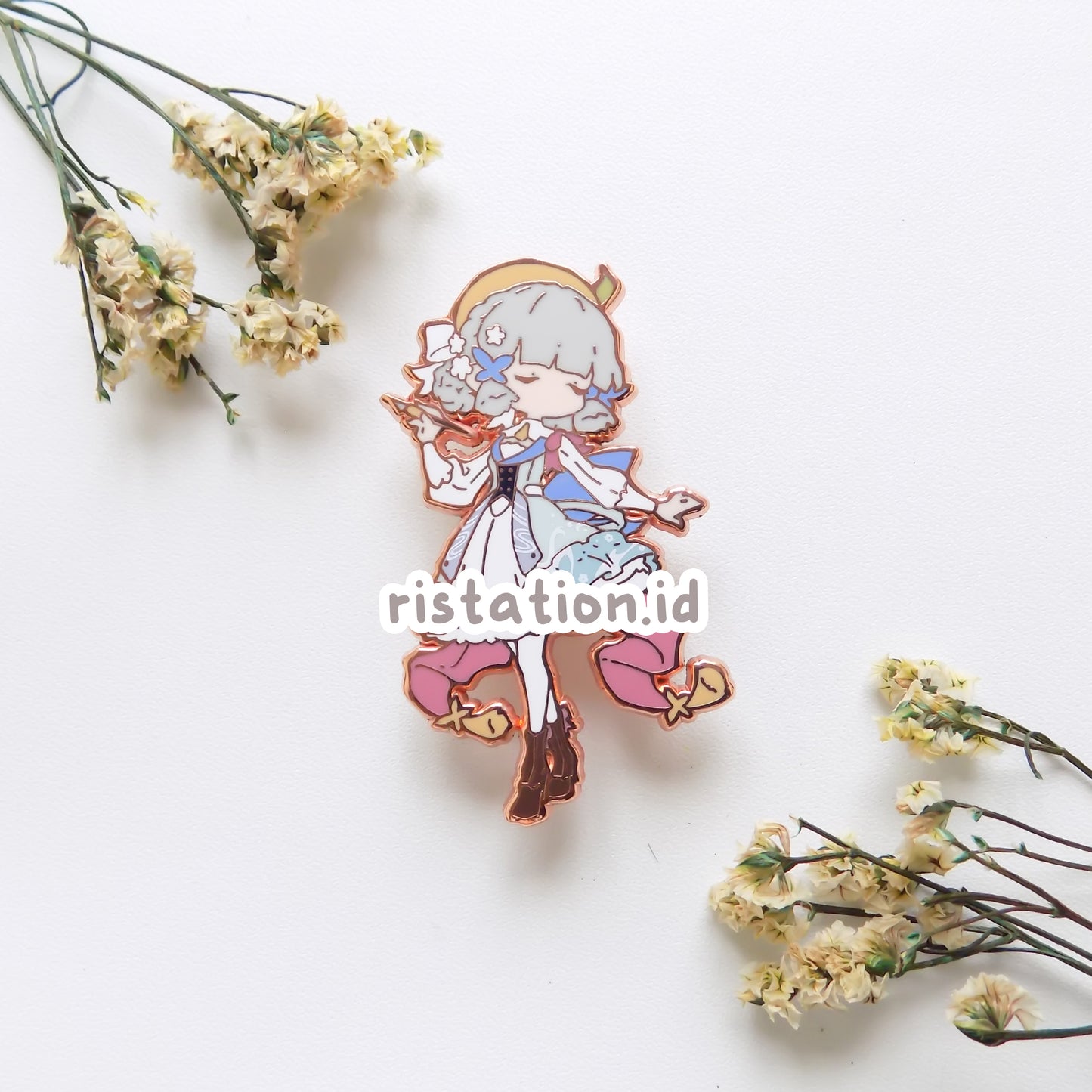 Kamisato Ayaka Special Bundle- Hard Enamel Pin Rosegold