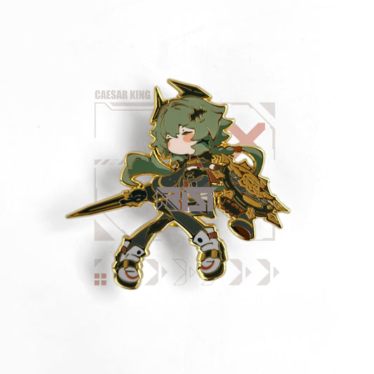 Caesar King - Zenless Zone Zero - Glow In the Dark - Hard Enamel Pin