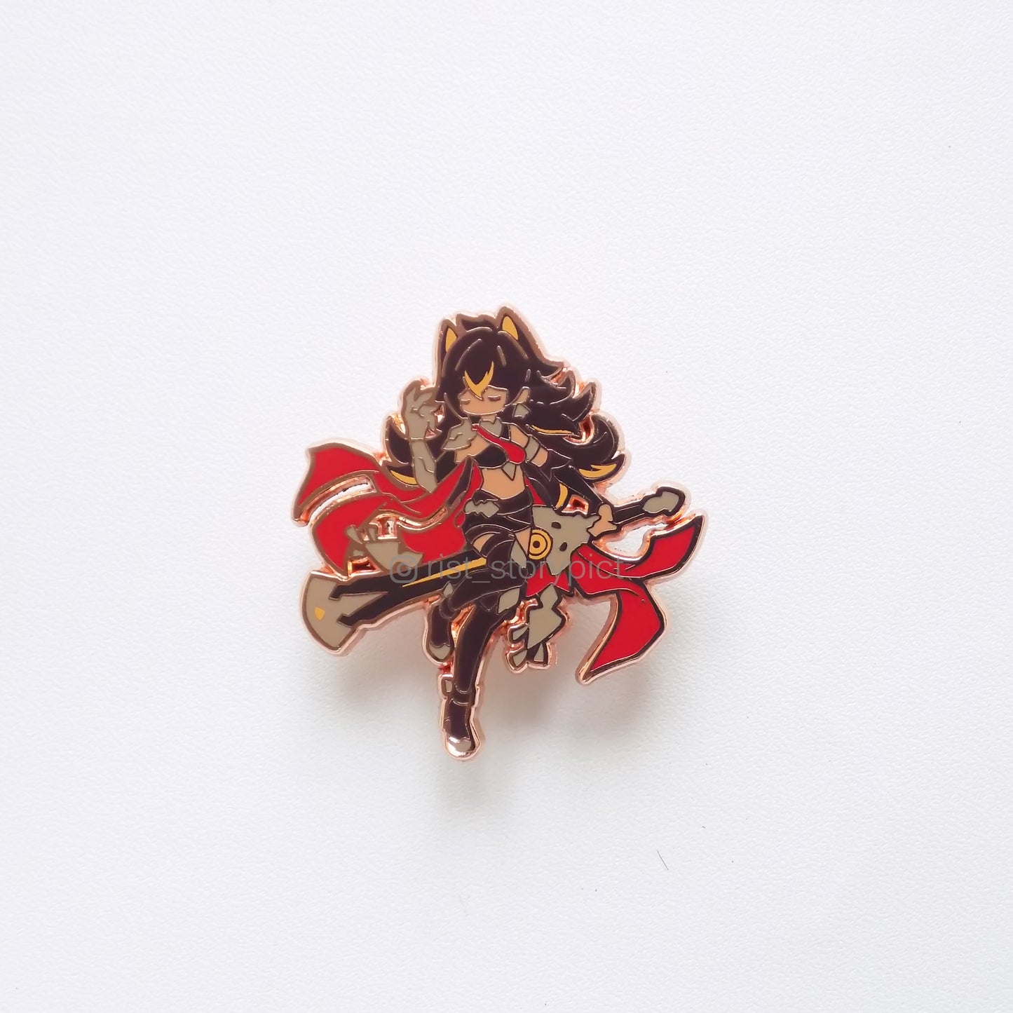 Genshin Impact Cute Character Hard Enamel Pin- Rose Gold (part 2)