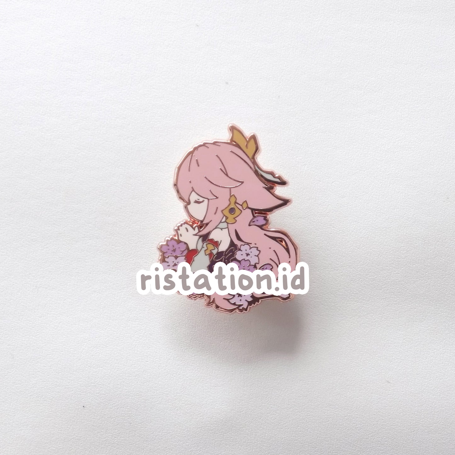 Yae Miko Special Bundle- Hard Enamel Pin Rosegold