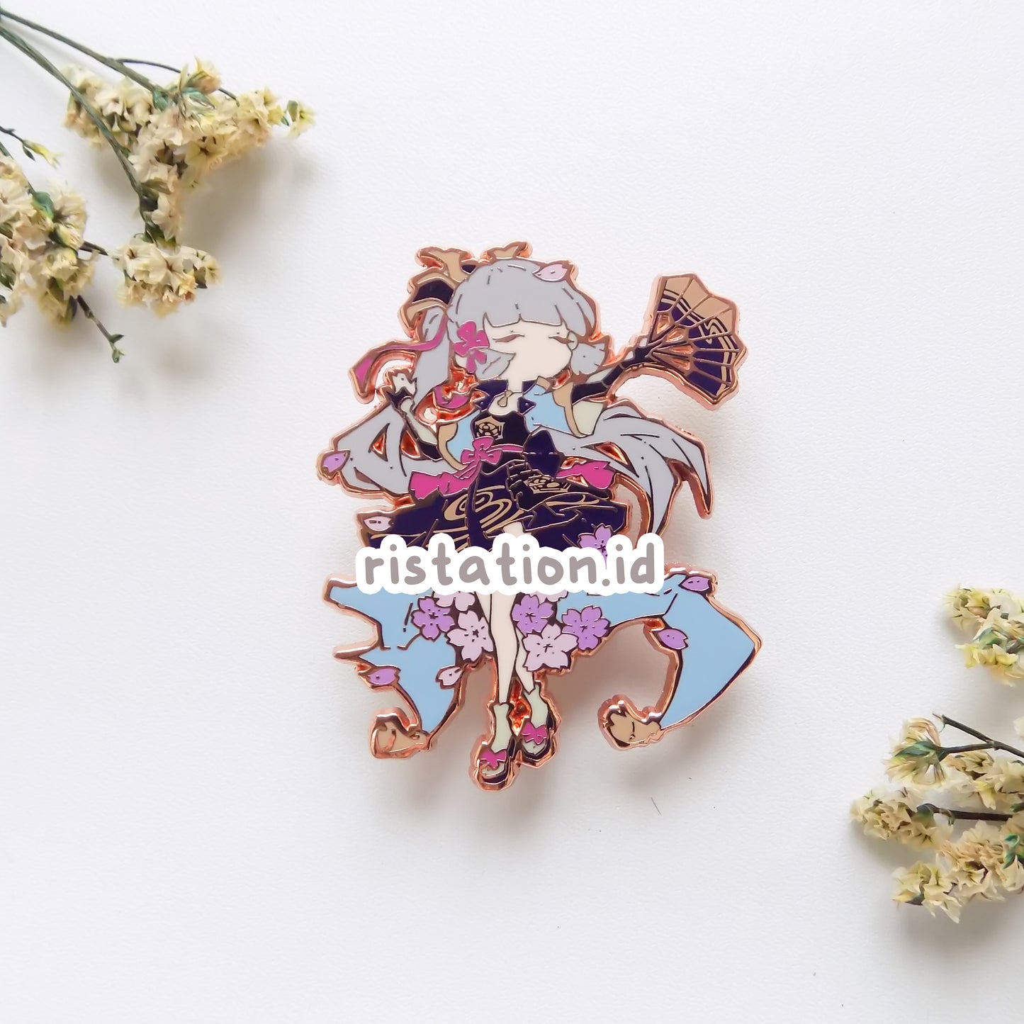 Kamisato Ayaka Special Bundle- Hard Enamel Pin Rosegold