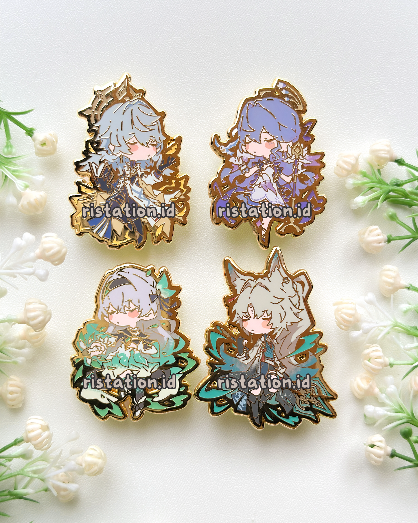 Honkai Star Rail Cute Characters - Glow in the Dark - Hard Enamel Pin Gold Color Plating Part 1