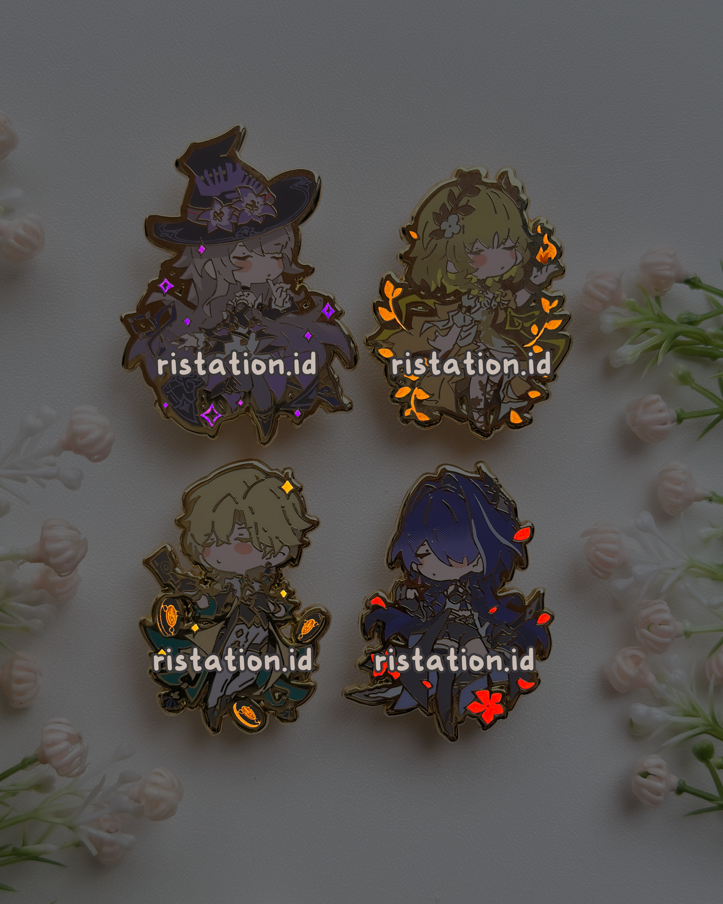 Honkai Star Rail Cute Characters - Glow in the Dark - Hard Enamel Pin Gold Color Plating Part 2