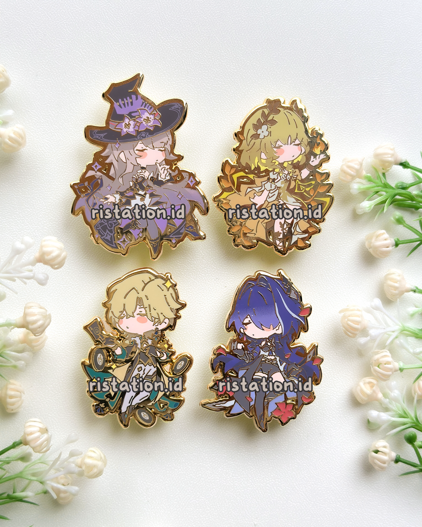Honkai Star Rail Cute Characters - Glow in the Dark - Hard Enamel Pin Gold Color Plating Part 2