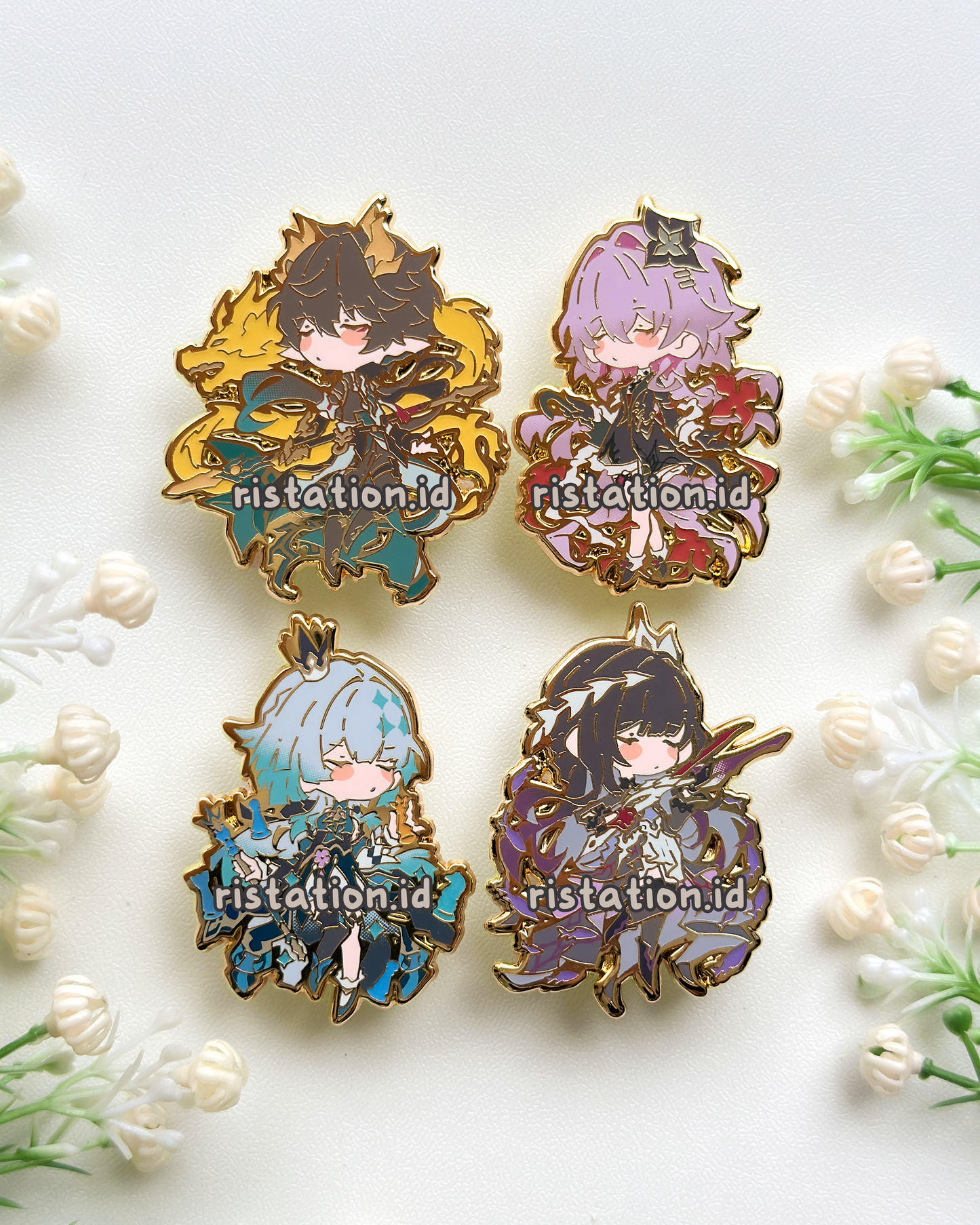 Honkai Star Rail Cute Characters - Glow in the Dark - Hard Enamel Pin Gold Color Plating Part 4