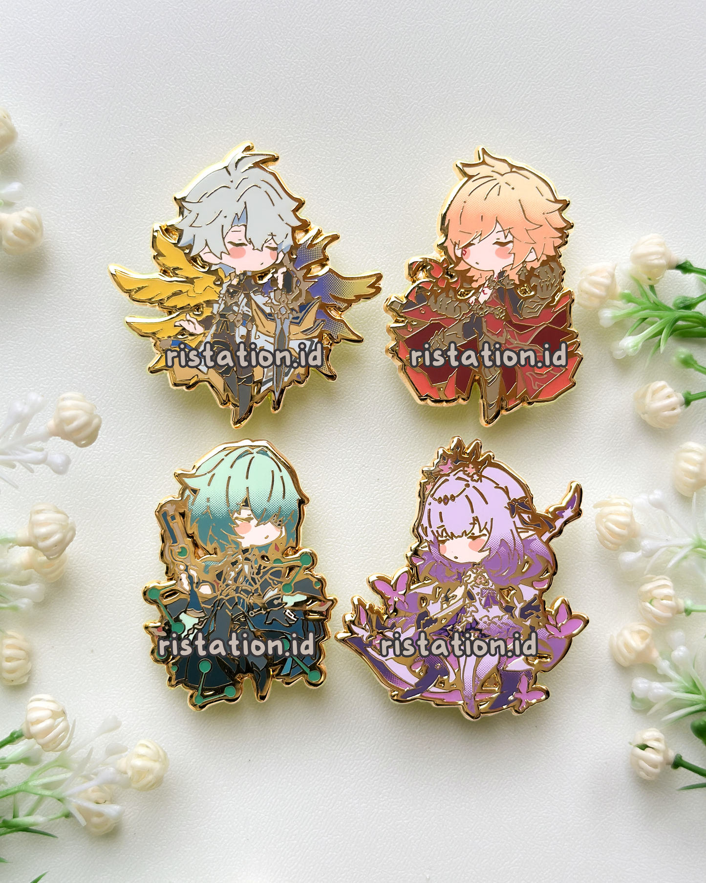 Honkai Star Rail Cute Characters - Glow in the Dark - Hard Enamel Pin Gold Color Part 3