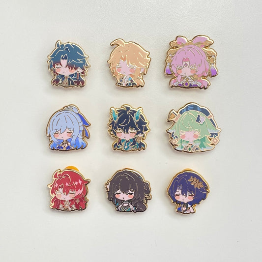 Honkai Star Rail Cute Characters - Small Hard Enamel Pin - Sleepyhead Series 6