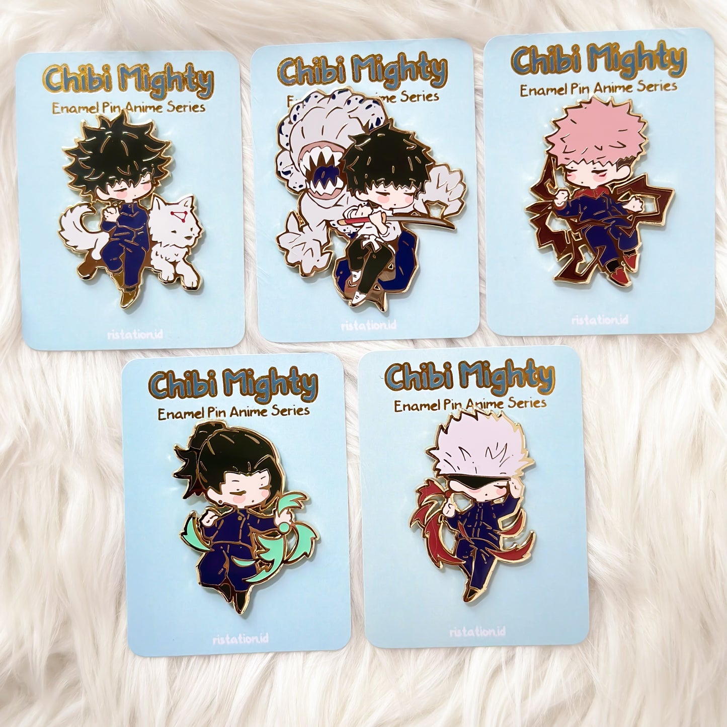 Anime Inspired Hard enamel Pin - Chibi Mighty Series - JJK