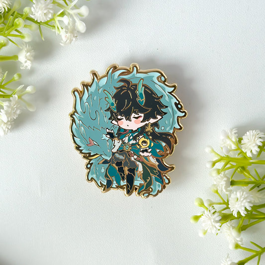 Honkai Star Rail - Dan Heng Imbibitor Lunae - Glow in the Dark - Hard Enamel Pin