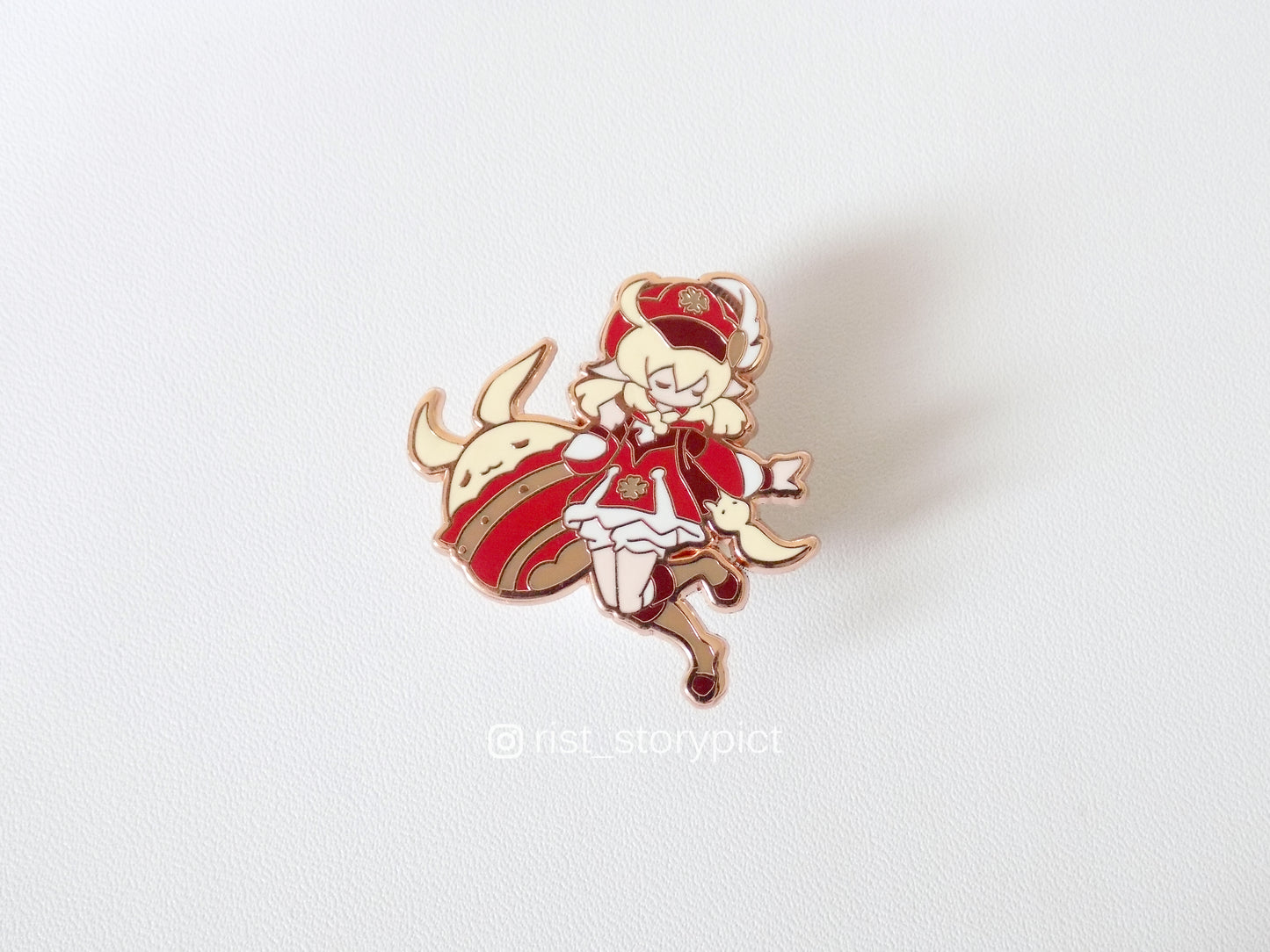 Genshin Impact Cute Character Hard Enamel Pin- Rose Gold (part 4)