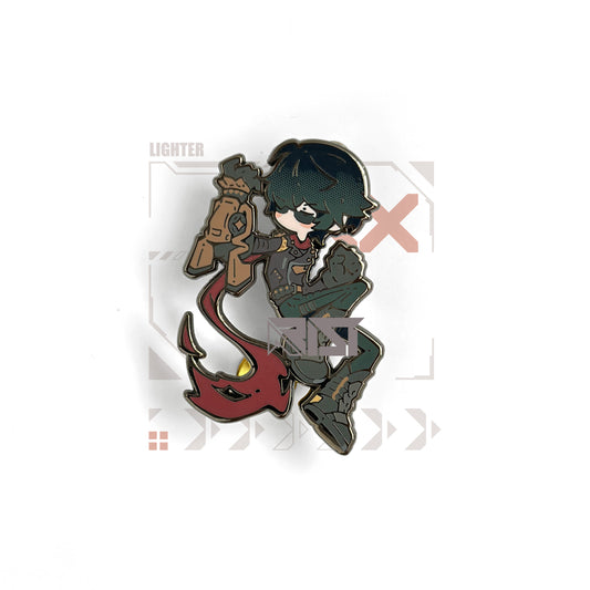 Lighter - Zenless Zone Zero - Glow In the Dark - Hard Enamel Pin