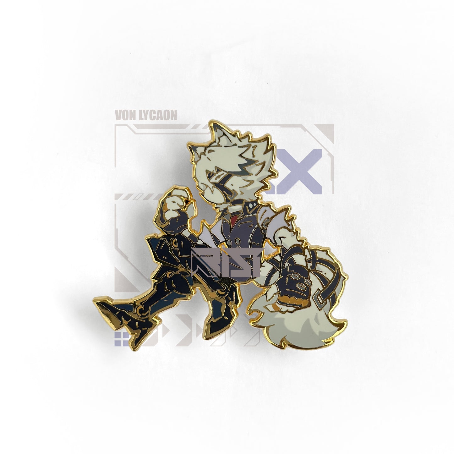 Von Lycaon - Zenless Zone Zero - Glow In the Dark - Hard Enamel Pin