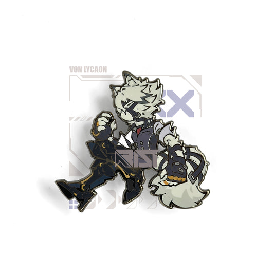 Von Lycaon - Zenless Zone Zero - Glow In the Dark - Hard Enamel Pin