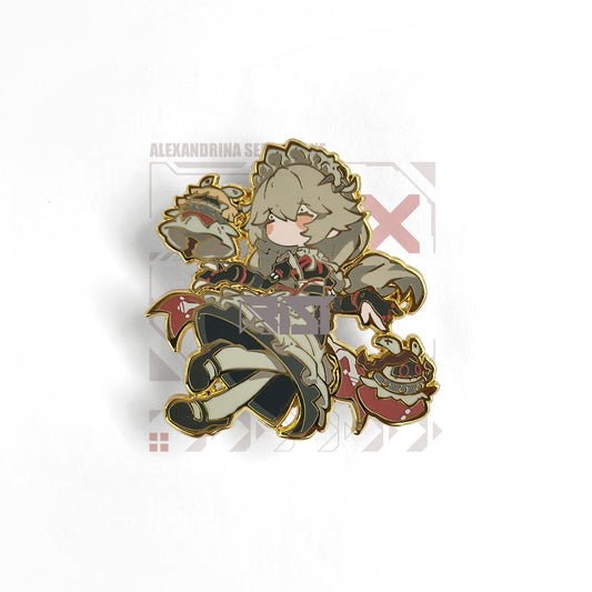 Rina (Alexandrina Sebastiane) - Zenless Zone Zero - Glow In the Dark - Hard Enamel Pin