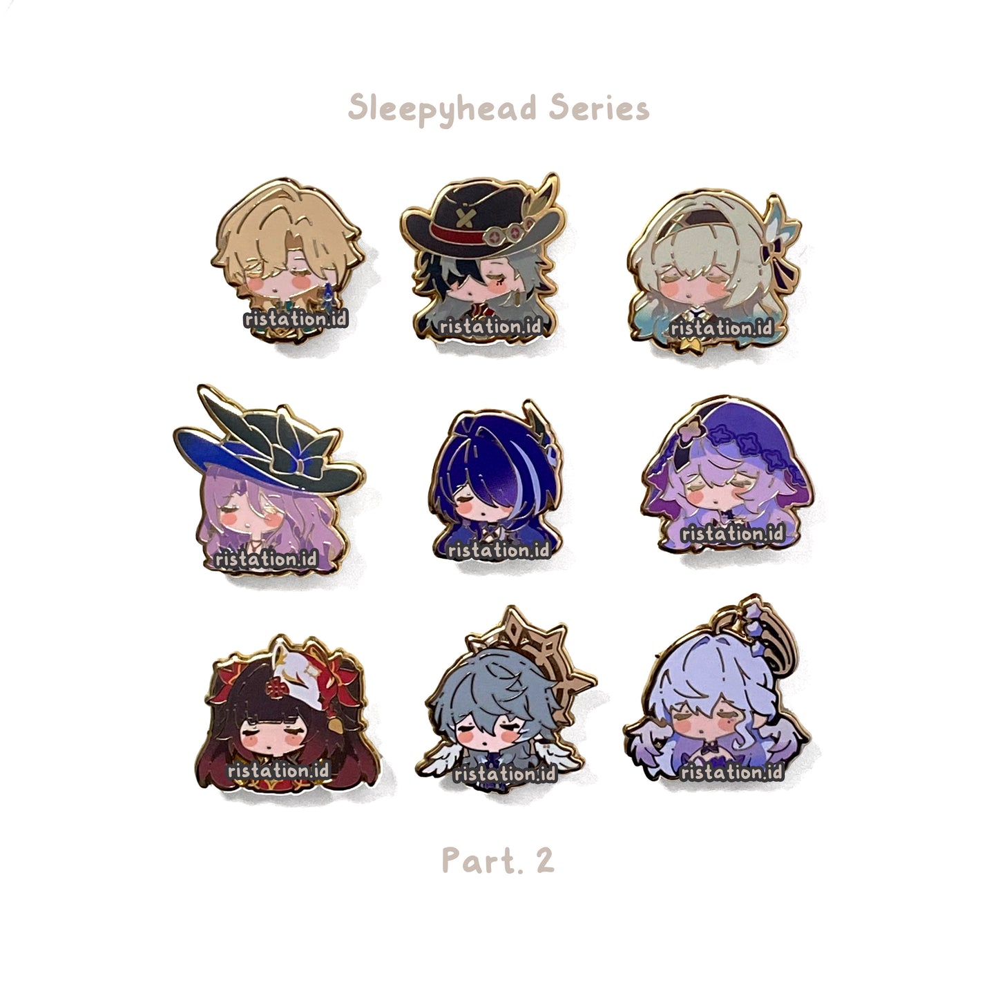 Honkai Star Rail Cute Characters - Small Hard Enamel Pin - Sleepyhead Series 3