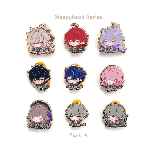 Honkai Star Rail Cute Characters - Small Hard Enamel Pin - Sleepyhead Series 4