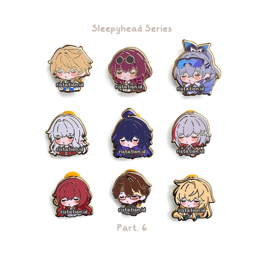 Honkai Star Rail Cute Characters - Small Hard Enamel Pin - Sleepyhead Series 6