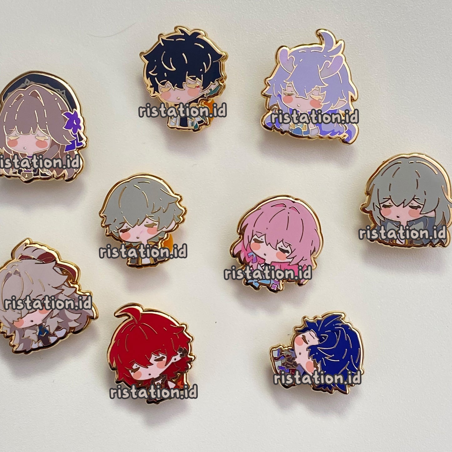 Honkai Star Rail Cute Characters - Small Hard Enamel Pin - Sleepyhead Series 4