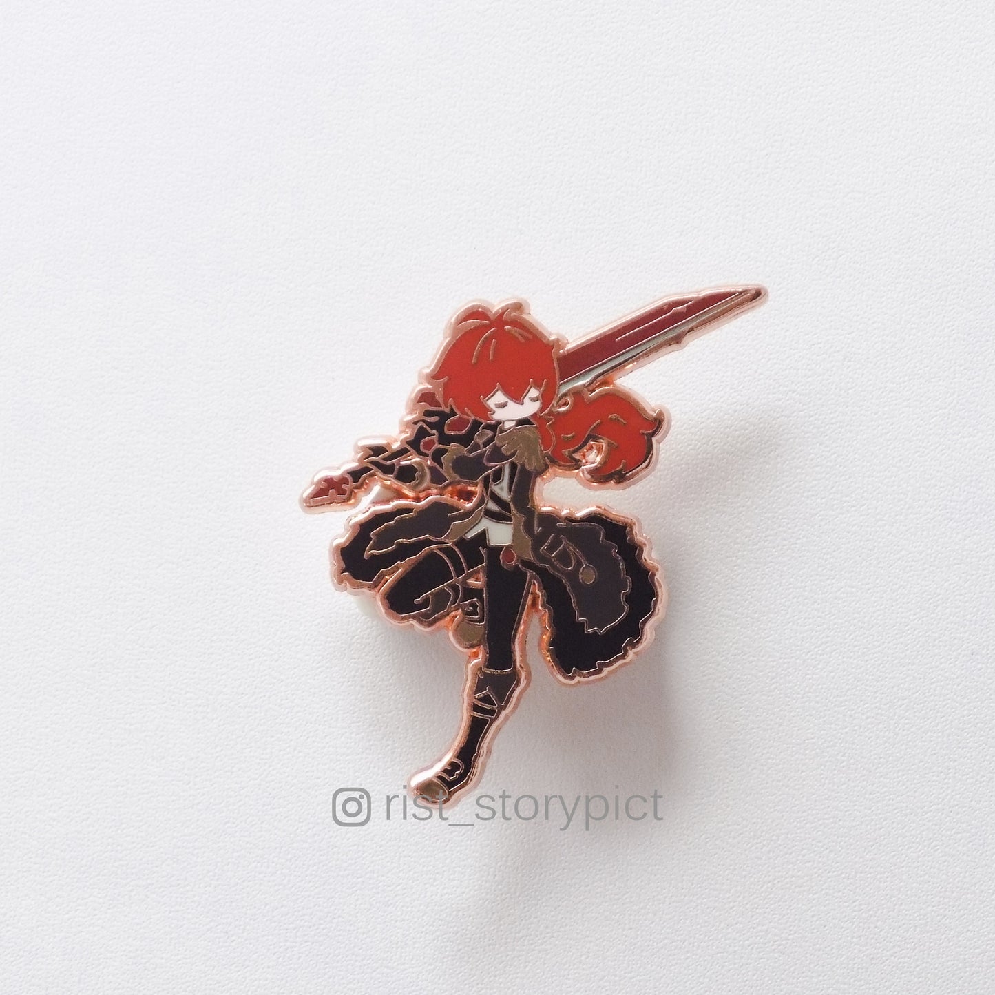 Genshin Impact Cute Character Hard Enamel Pin- Rose Gold (part 3)