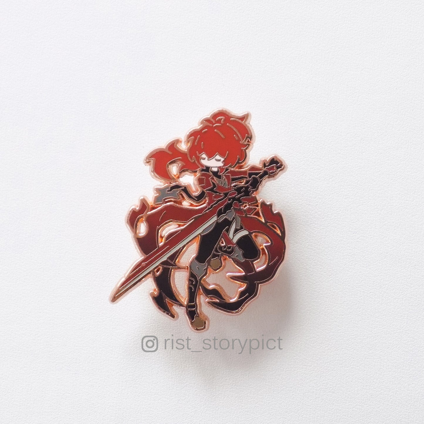 Genshin Impact Cute Character Hard Enamel Pin- Rose Gold (part 3)