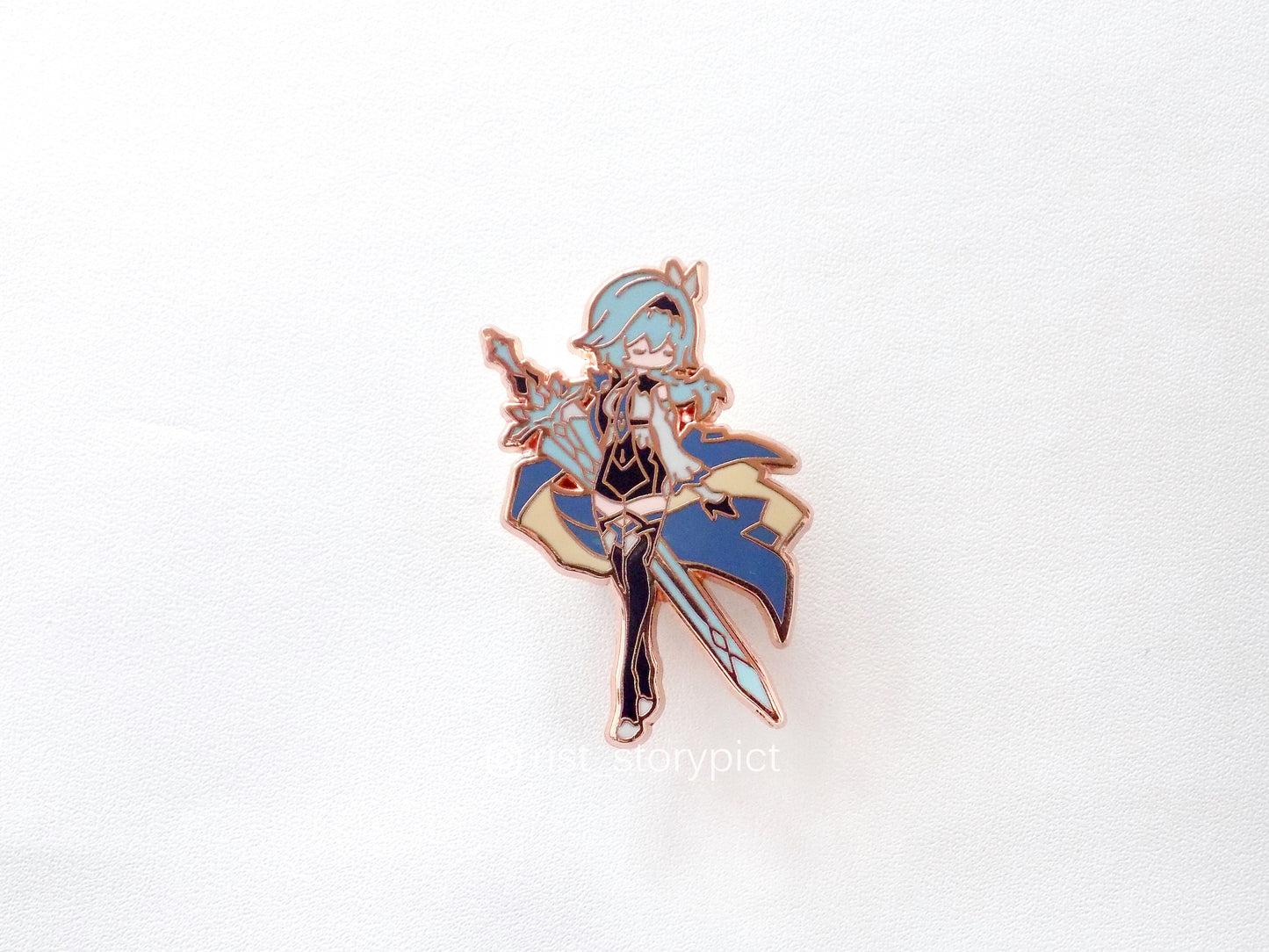 Genshin Impact Cute Character Hard Enamel Pin- Rose Gold (part 1)