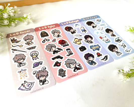 Love and Deepspace Sticker Sheet Foil - Rose Gold Foil Sticker - Sticker Journal - Sticker Deco