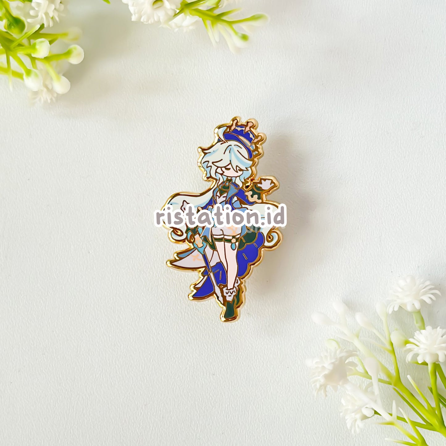 Genshin Impact Cute Character Hard Enamel Pin- Gold (part 5)