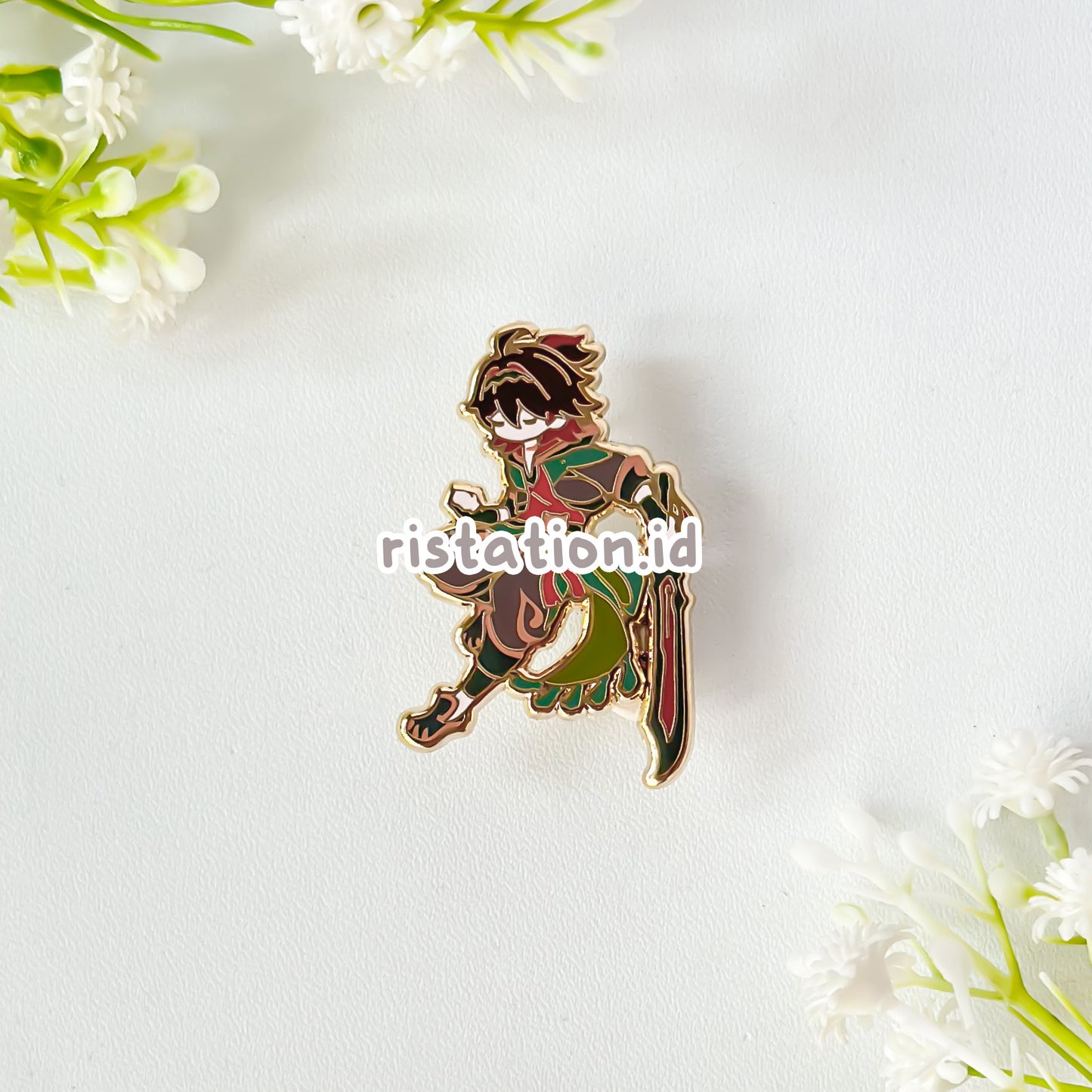 Genshin Impact Cute Character Hard Enamel Pin- Gold (part 5)