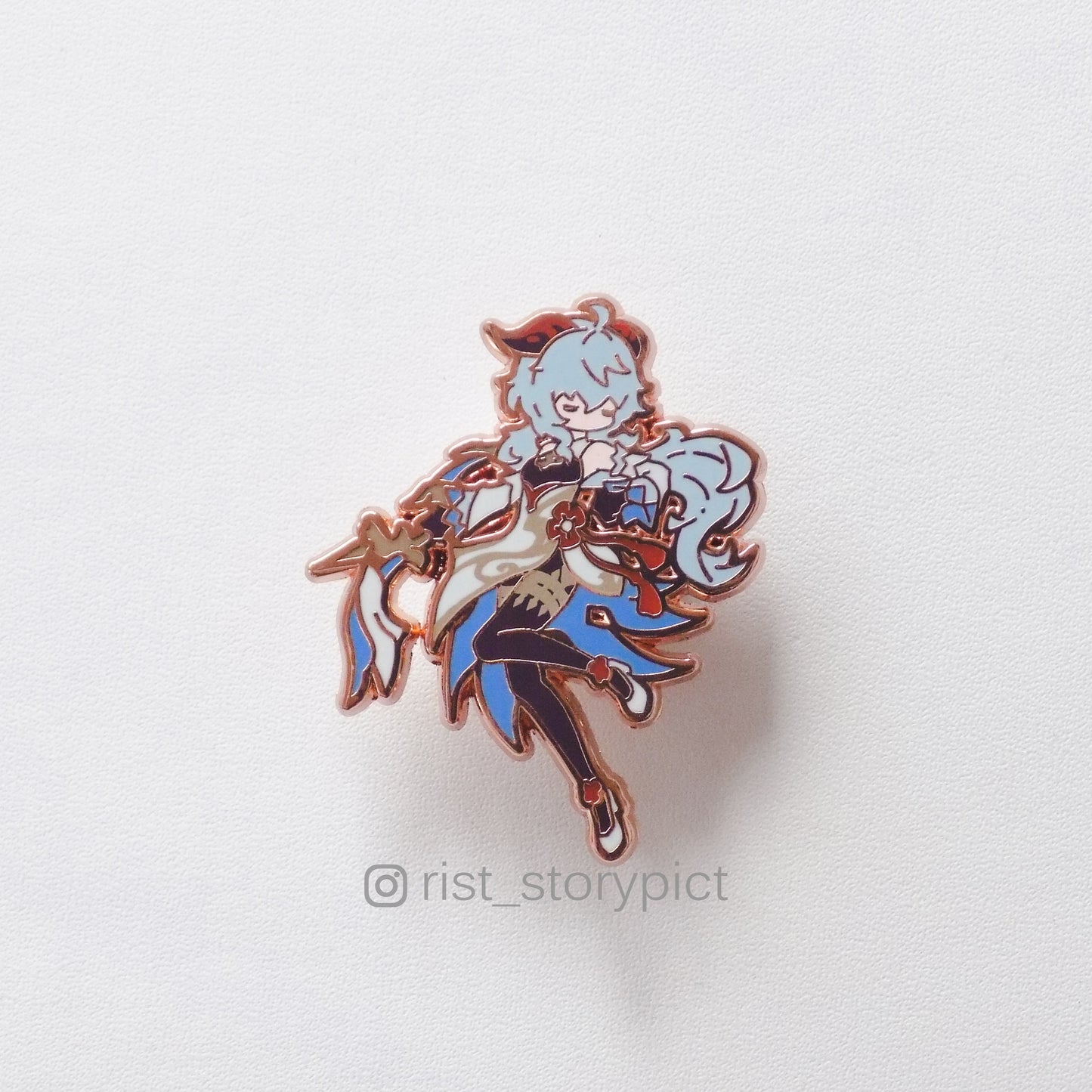 Genshin Impact Cute Character Hard Enamel Pin- Rose Gold (part 3)