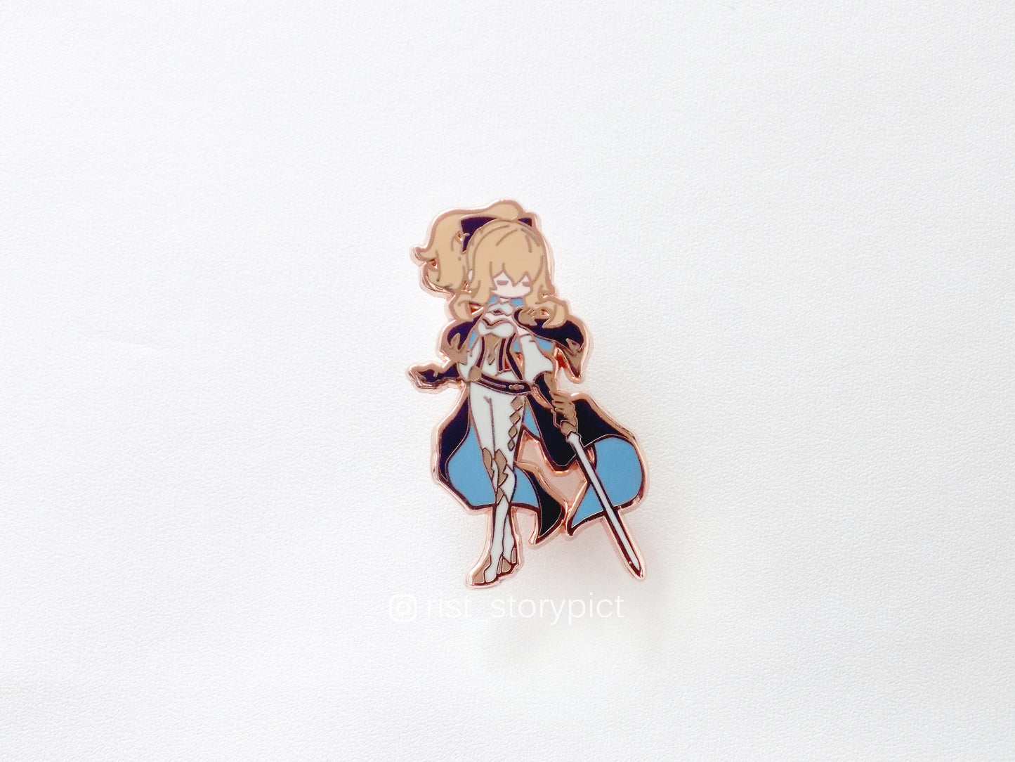 Genshin Impact Cute Character Hard Enamel Pin- Rose Gold (part 1)