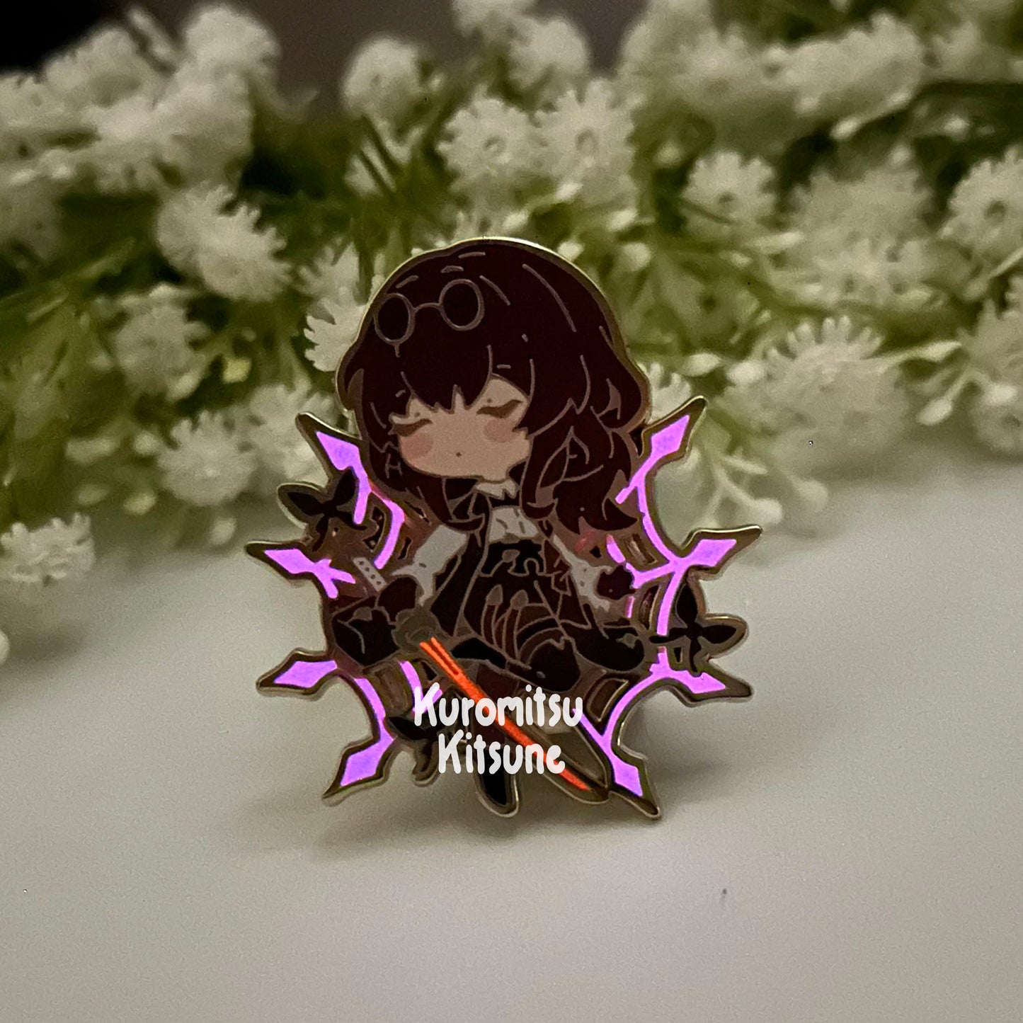 Honkai Star Rail - Kafka - Glow in the Dark - Hard Enamel Pin