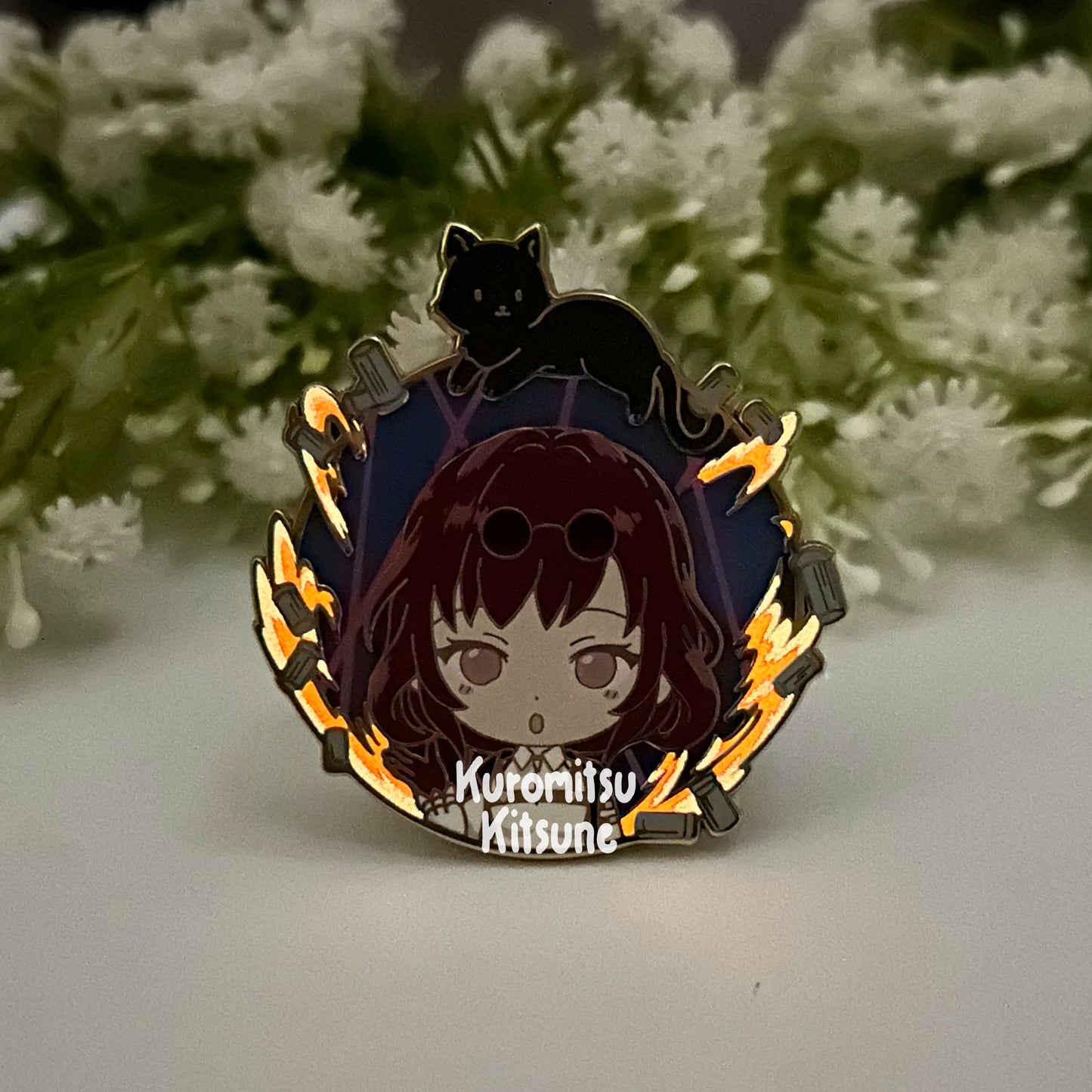 Honkai Star Rail - Kafka Emblem - Glow in the Dark - Hard Enamel Pin