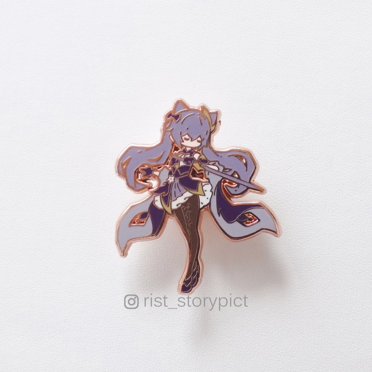 Genshin Impact Cute Character Hard Enamel Pin- Rose Gold (part 3)