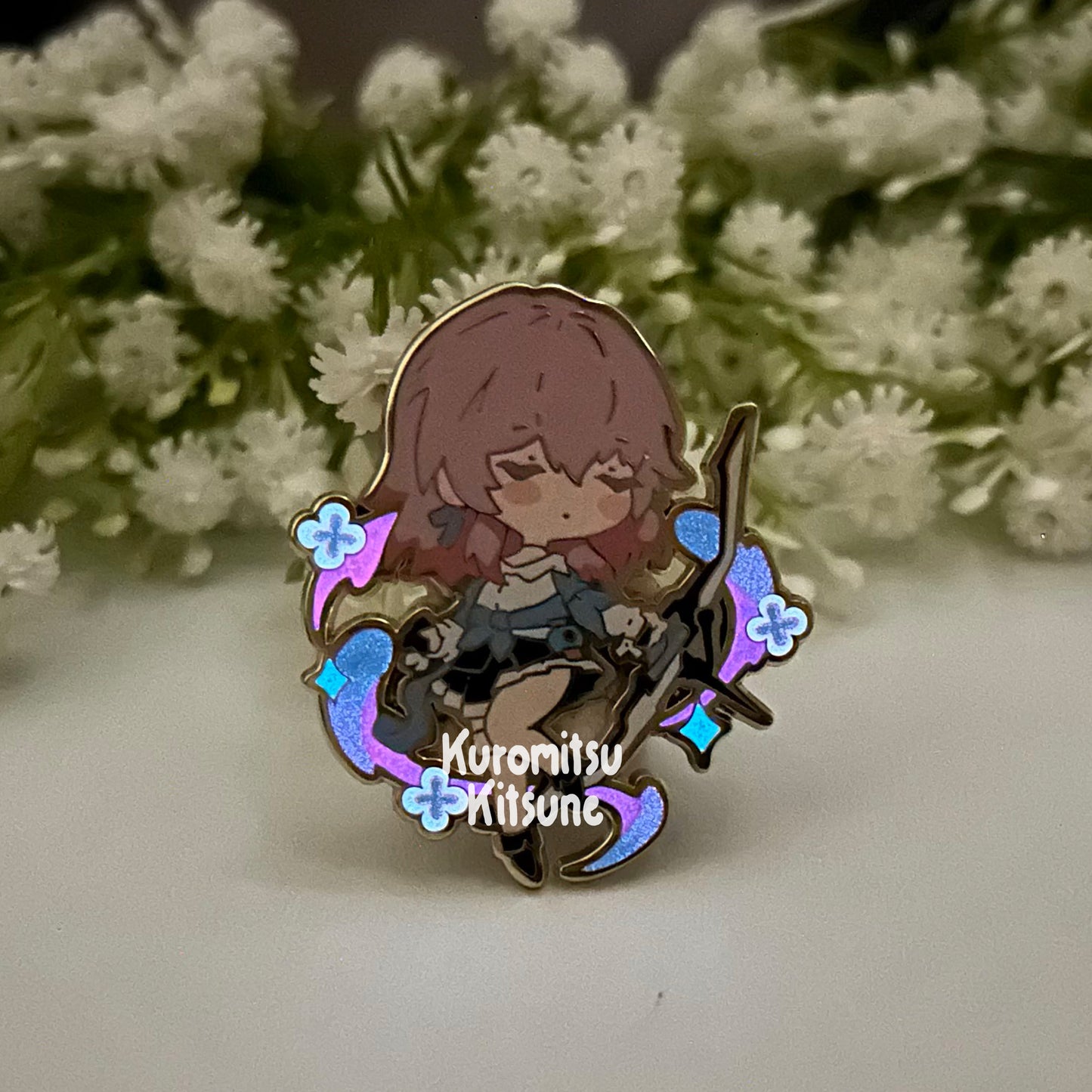 Honkai Star Rail - March7th - Glow in the Dark - Hard Enamel Pin