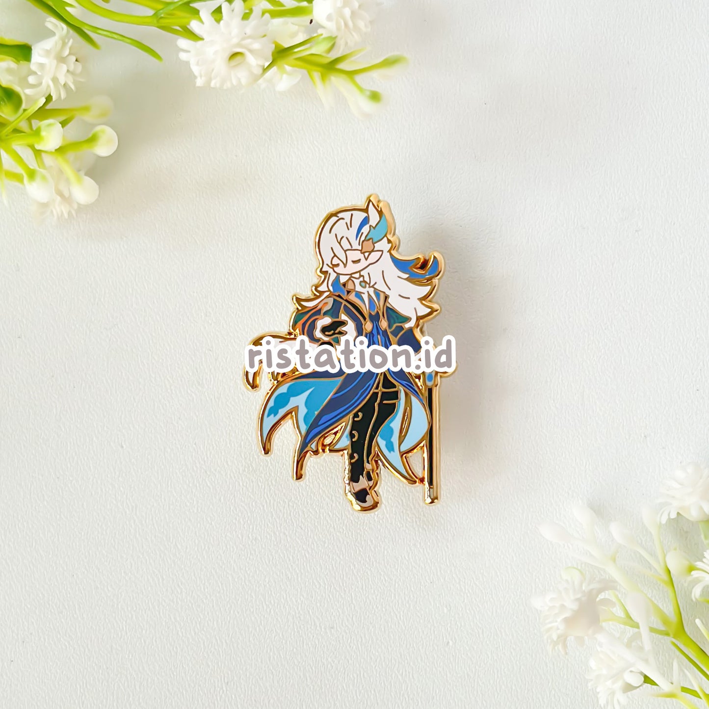 Genshin Impact Cute Character Hard Enamel Pin- Gold (part 5)