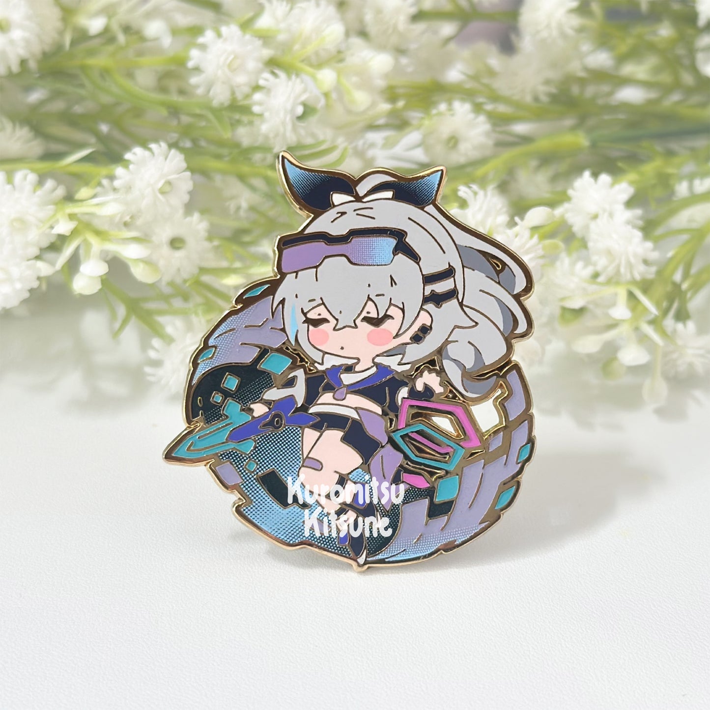 Honkai Star Rail - Silver Wolf - Glow in the Dark - Hard Enamel Pin